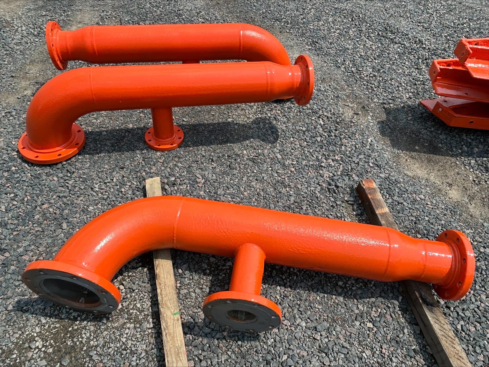 Urethane-lined pipe spools