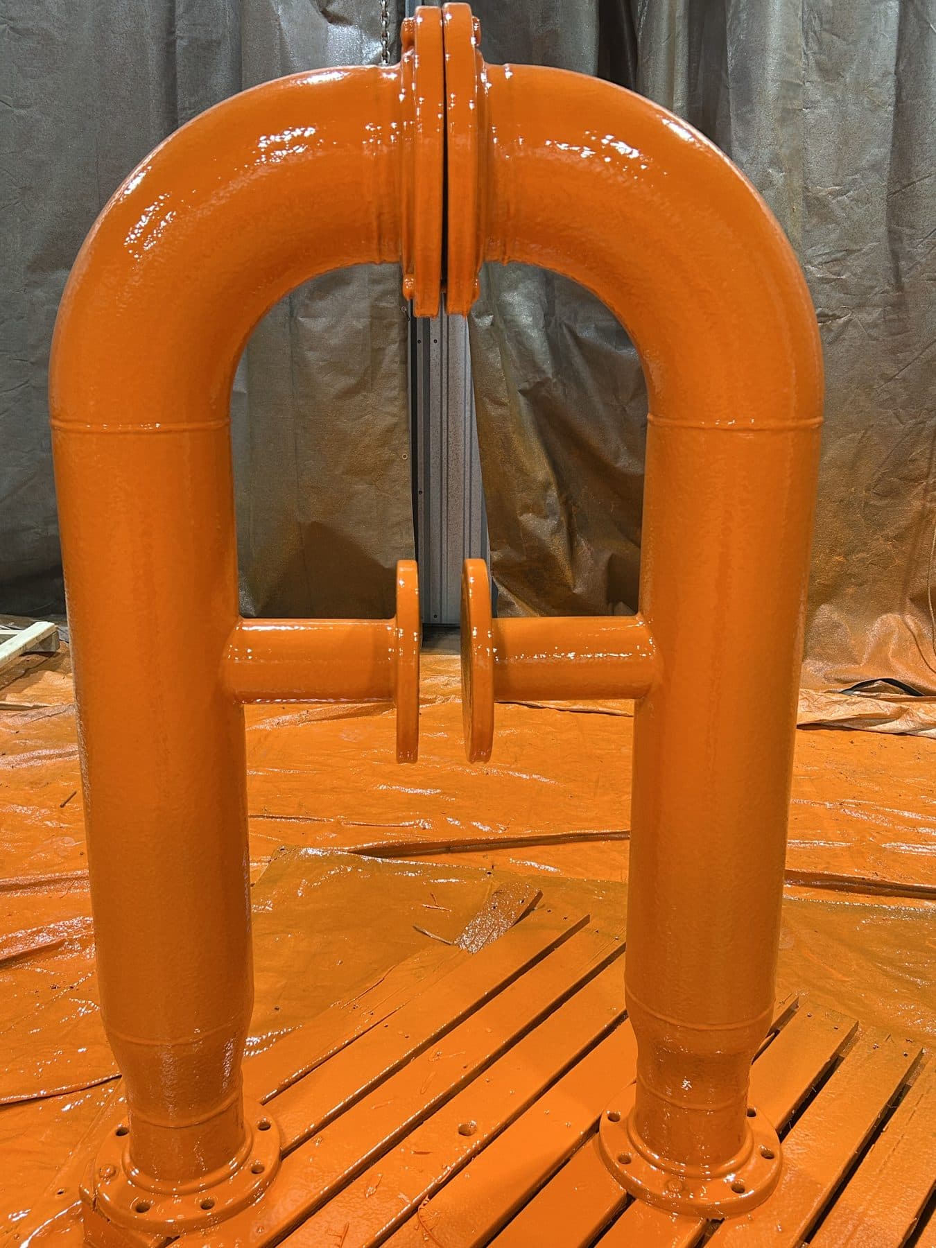 Revêtement de polyuréthane appliqué sur place